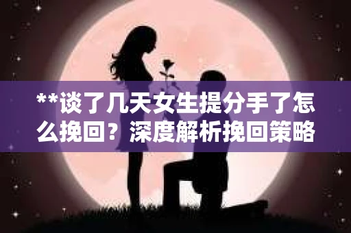 **谈了几天女生提分手了怎么挽回？深度解析挽回策略**