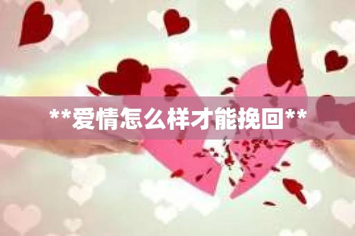 **爱情怎么样才能挽回**