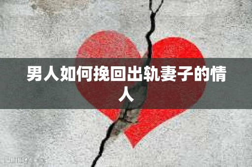 男人如何挽回出轨妻子的情人