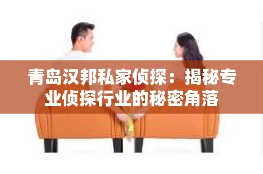 青岛汉邦私家侦探：揭秘专业侦探行业的秘密角落