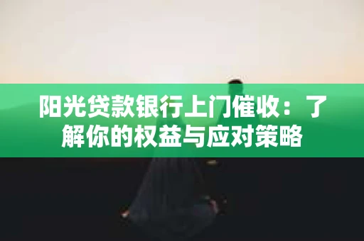 阳光贷款银行上门催收：了解你的权益与应对策略