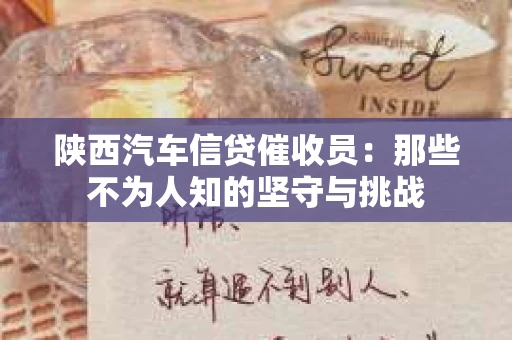 陕西汽车信贷催收员：那些不为人知的坚守与挑战