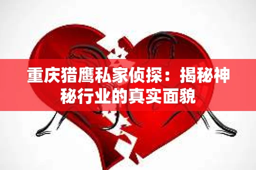 重庆猎鹰私家侦探：揭秘神秘行业的真实面貌