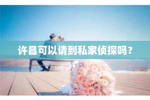 许昌可以请到私家侦探吗？