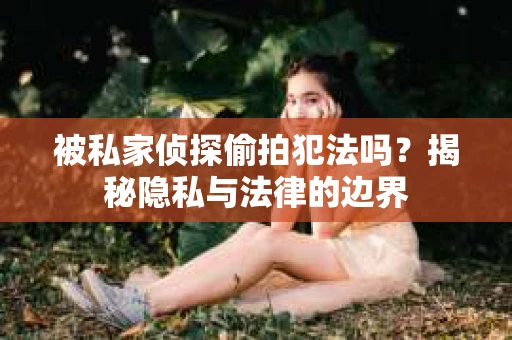 被私家侦探偷拍犯法吗？揭秘隐私与法律的边界