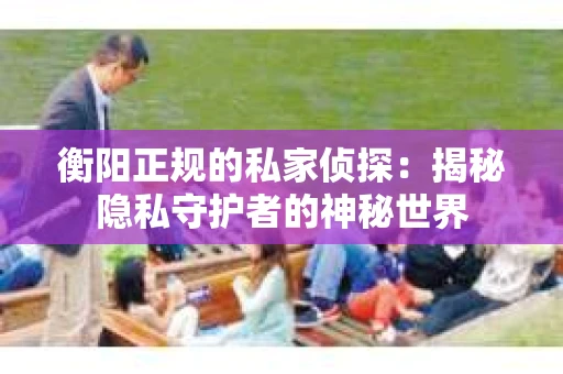 衡阳正规的私家侦探：揭秘隐私守护者的神秘世界