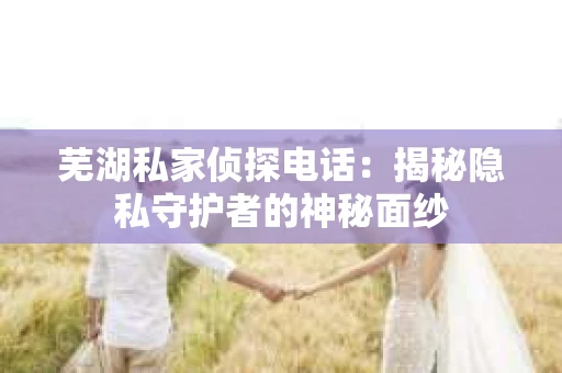 芜湖私家侦探电话：揭秘隐私守护者的神秘面纱