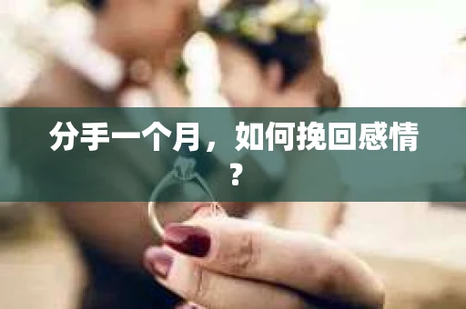分手一个月，如何挽回感情？