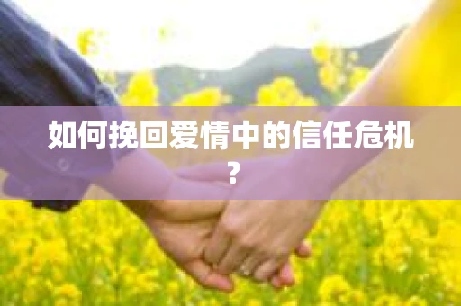如何挽回爱情中的信任危机？