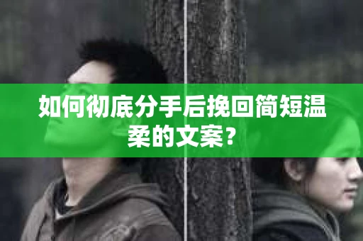 如何彻底分手后挽回简短温柔的文案？