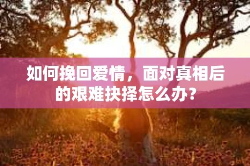 如何挽回爱情，面对真相后的艰难抉择怎么办？