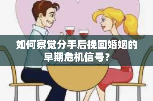 如何察觉分手后挽回婚姻的早期危机信号？
