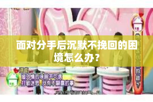 面对分手后沉默不挽回的困境怎么办？
