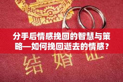 分手后情感挽回的智慧与策略—如何挽回逝去的情感？